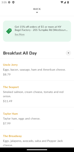 NY Bagel Factory Screen 3