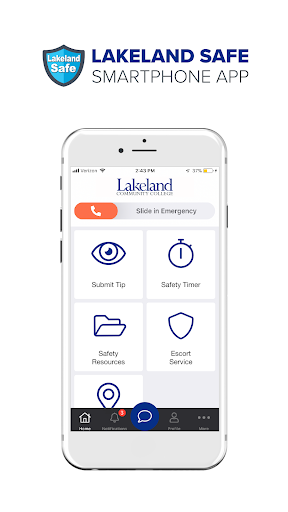 Android application Lakeland Safe screenshort