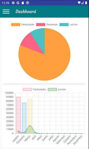 Android application Negócio na Mão screenshort
