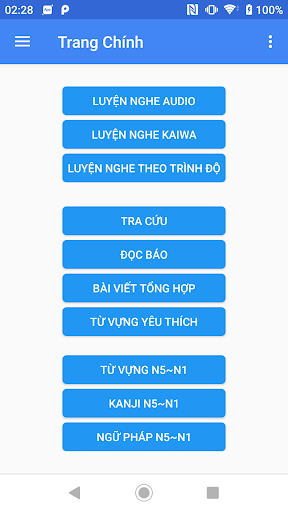 Nghe tiếng Nhật N5~N1(JListen) Screen 3
