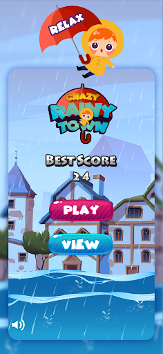 Android application Crazy Rainy Town screenshort