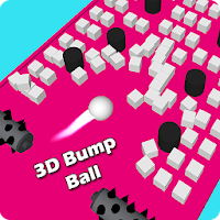 3D Bump Ball: Push The Hurdle Ball Moving Game