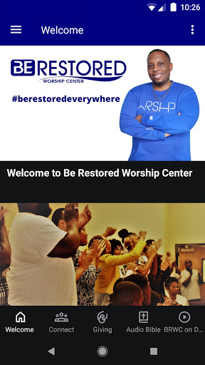 Android application Be Restored Worship Center screenshort