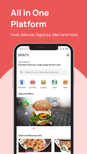 Android application Pick Me screenshort