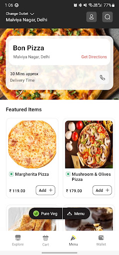 Bon Pizza Screen 2