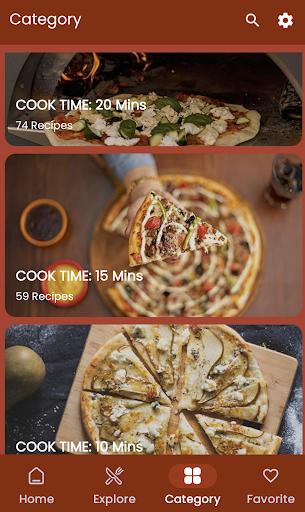 Pizzalicious App Recipes Screen 2