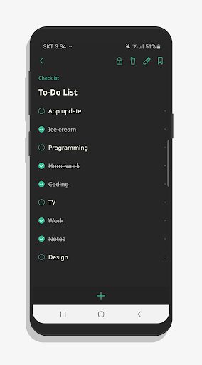 Screenshot of Notepad - Notes, Checklist