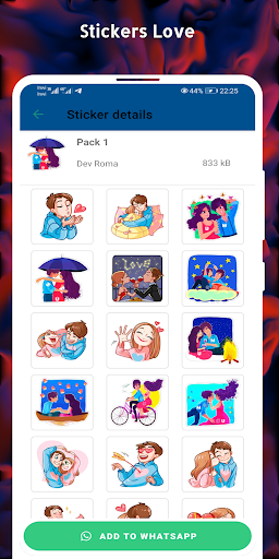 WASticker - Couple Romantic Screen 3