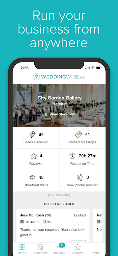 WeddingWire for your Business Screen 3