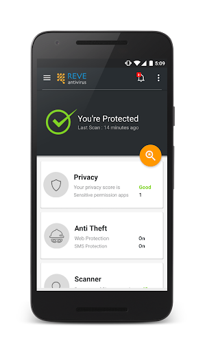 REVE Antivirus Mobile Security Screen 2