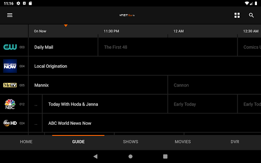 Screenshot of VNET Fiber TV