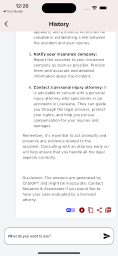AI App Abkarian & Associates Screen 3