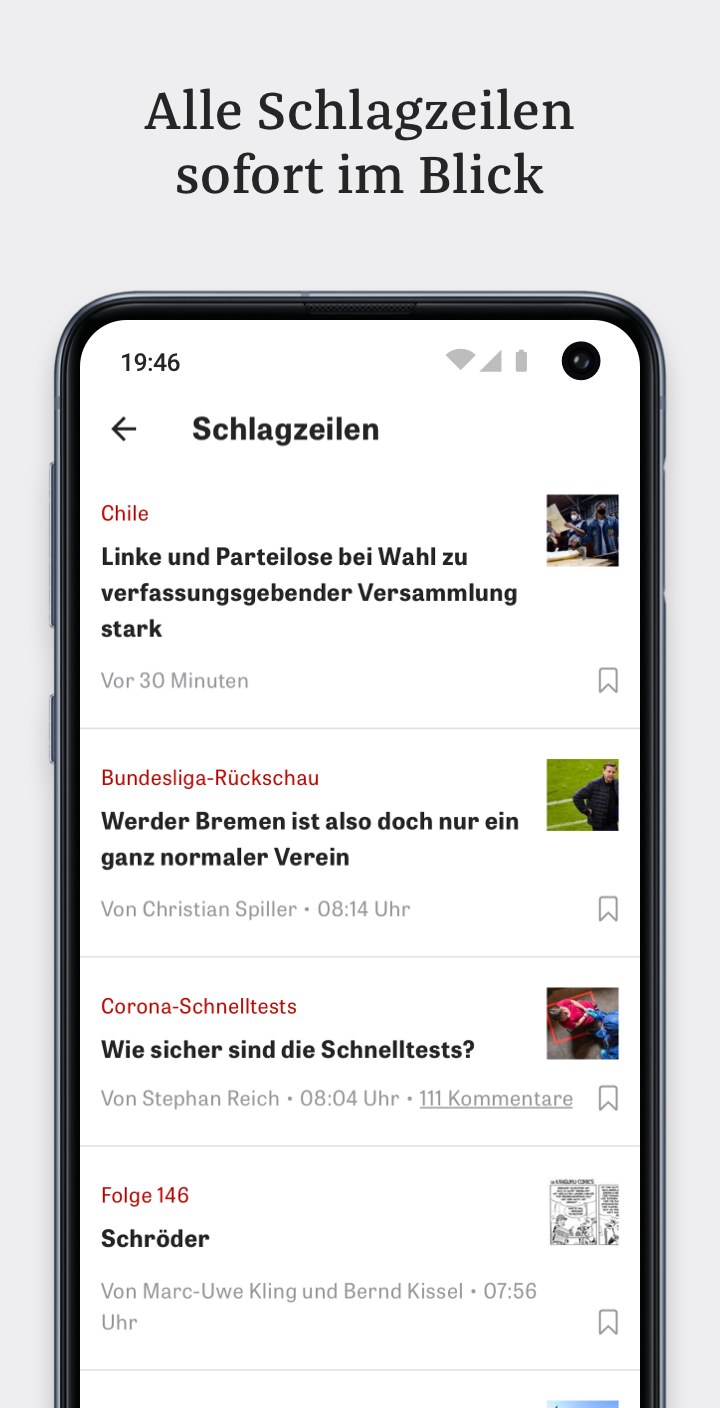 Android application ZEIT ONLINE - Nachrichten screenshort