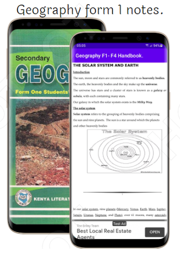 Android application Geography: Form 1 - 4 Notes. screenshort