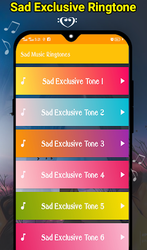 Android application Heart Touching Sad Ringtone screenshort