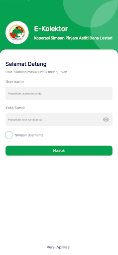 Android application E-Kolektor Kop.Astiti screenshort