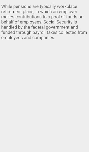 Social security and pensions