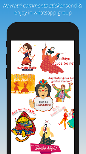 happy navratri stickers WAStic Screen 3