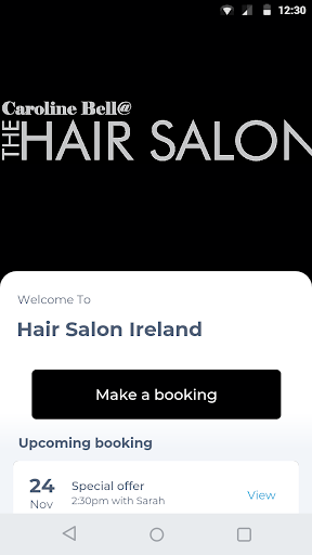 Android application Hair Salon Ireland screenshort