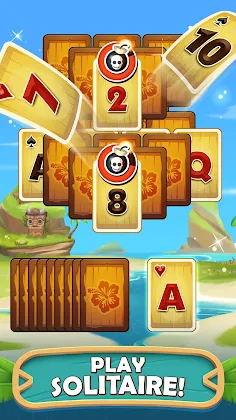 Tiki Solitaire TriPeaks - Screenshot 1