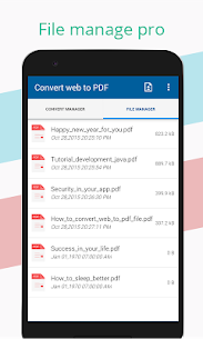 Converter web em PDF MOD APK 3