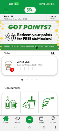 Android application Pak Perks screenshort