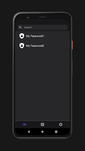 My Passwords Screen 2