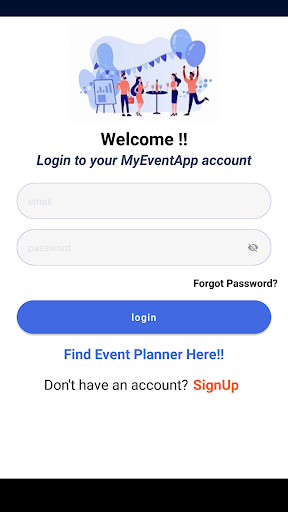 Android application MyEventApp screenshort