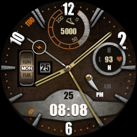 W-Design WOS035 Watch Face Screen 2