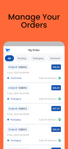 Android application Tech Ecommerce Shop screenshort