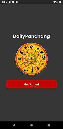 Android application Panchang screenshort