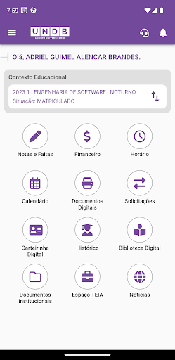 Android application UNDB Oficial screenshort