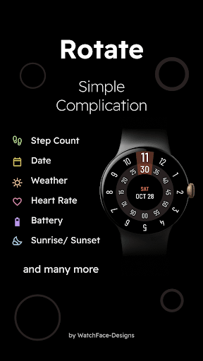 Rotate - Digital Watch Face Screen 3