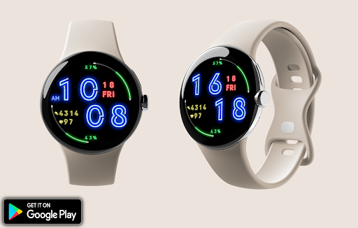 Digital NEON Watchface WearOS