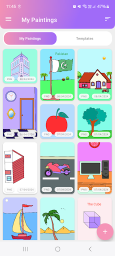 Android application Simple Paint screenshort