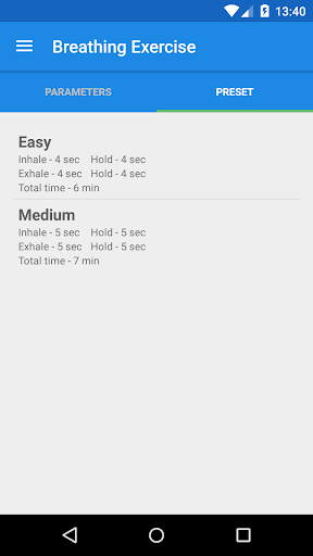 Breathing exercise Screen 3