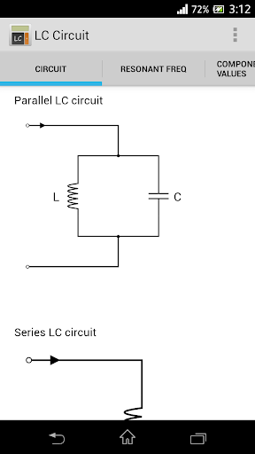 Android application LC Circuit screenshort