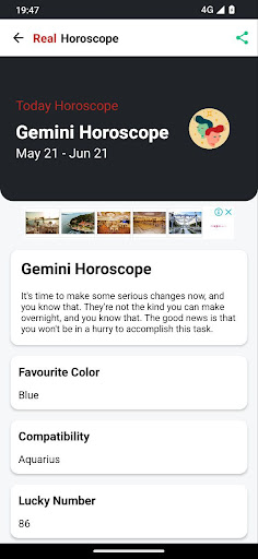 Real Horoscope Screen 2