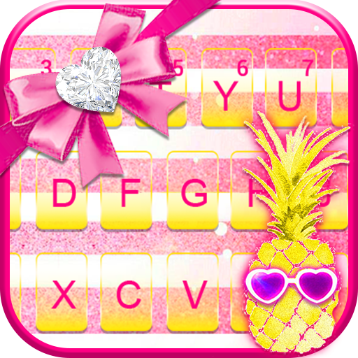 Cool Girly Pineapple Keyboard logo