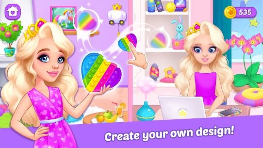 Princess girl paper House game 4
