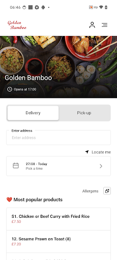 Vista previa de la aplicación