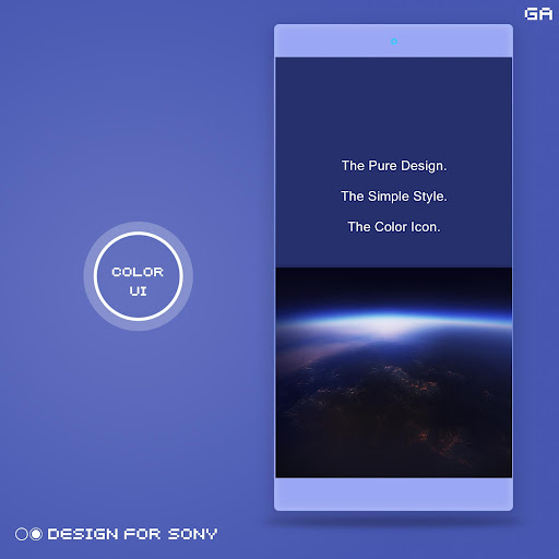 Android application Oreo Style Theme - XPERIA ON™ screenshort