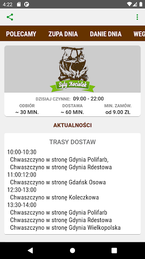 Android application Syty Kociołek screenshort