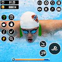Гонка в бассейне: 3D плавание