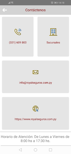 Royal Seguros S.A. Screen 2