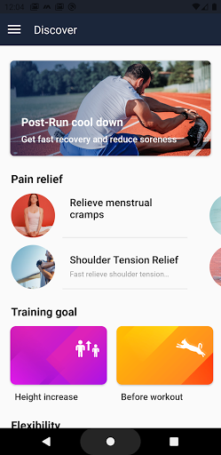 Android application Women's Stretching by Mumberry screenshort