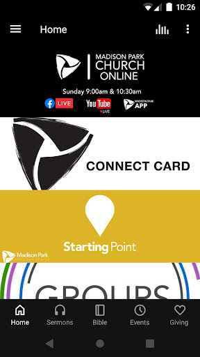 Android application Madison Park Christian Church screenshort