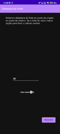 Calculo Frete Autônomo Screen 2