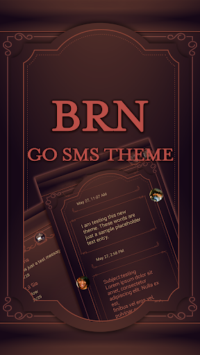 Android application BRN GO SMS Theme screenshort