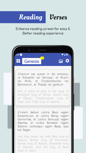 Screenshot of Latin English Bible